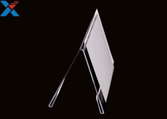 comprar tenedores tableros de la muestra de la exhibición de la forma de V de 3m m del plexiglás claro de acrílico de la hoja online manufacture