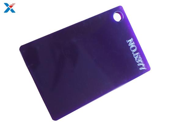 comprar Densidad plástica de la hoja 1.2g/cm3 del color púrpura translúcido del plexiglás online manufacture