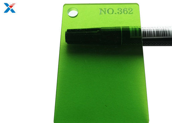comprar placa sacada hoja de acrílico coloreada verde translúcida del plexiglás de 2m m online manufacture