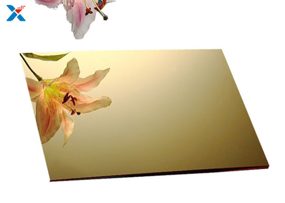 comprar tableros plásticos del plexiglás de la hoja de acrílico del oro de 3m m para la decoración online manufacture