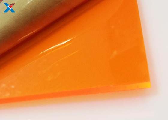 comprar La hoja de acrílico 4x8 del plexiglás anaranjado fluorescente coloreó el tablero del plexiglás online manufacture