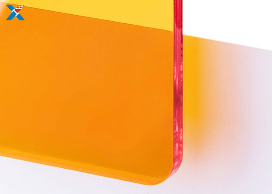 comprar la hoja de acrílico anaranjada fluorescente de 3m m coloreó el molde grande PMMA artesona online manufacture