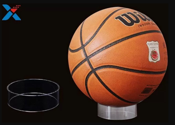 Los soportes de exhibición de acrílico de la bola de los deportes atormentan la hoja del plexiglás del plexiglás PMMA