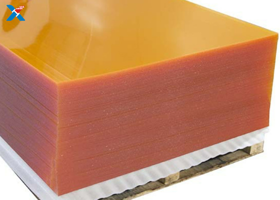 El acrílico plástico modificado para requisitos particulares cubre el tablero de color naranja del plexiglás que cubre