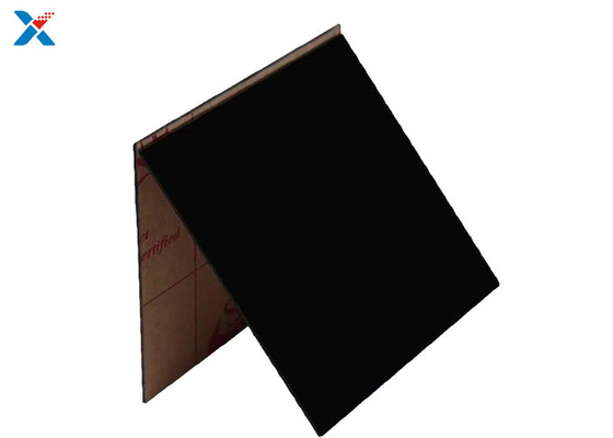 El tablero plástico helado 1m m negro del plexiglás de la hoja del mate cortó a la medida