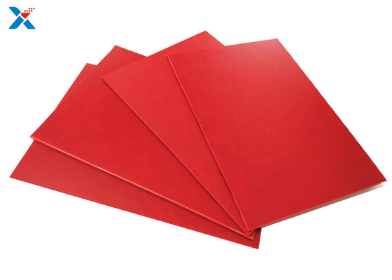 Tablero sacado hoja de acrílico coloreado rojo del plexiglás de la FCC del ISO