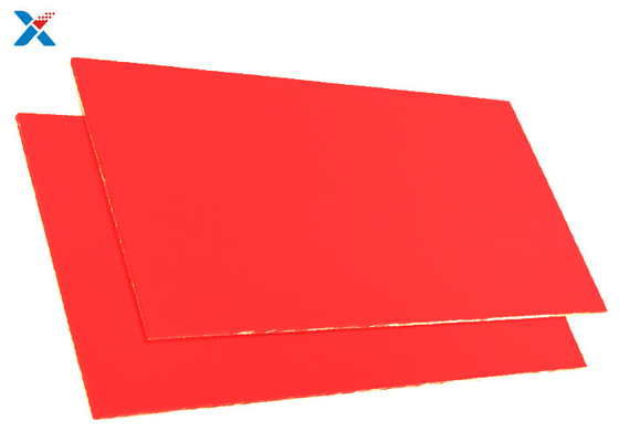 La hoja de acrílico sacada plexiglás del OEM 1m m modificó color para requisitos particulares rojo