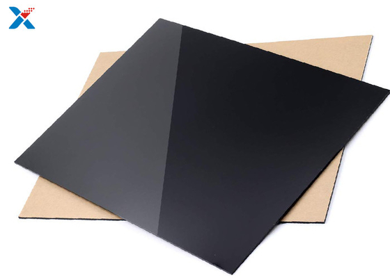 El plexiglás 2m m coloreó la hoja sacada negra del plexiglás de los paneles de acrílico